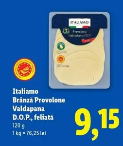 Origin - Brânză Provolone Valdapana D.O.P., feliată