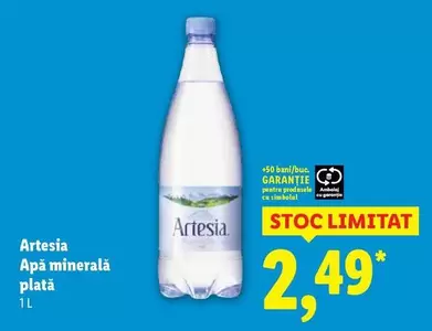 Apă minerală plată