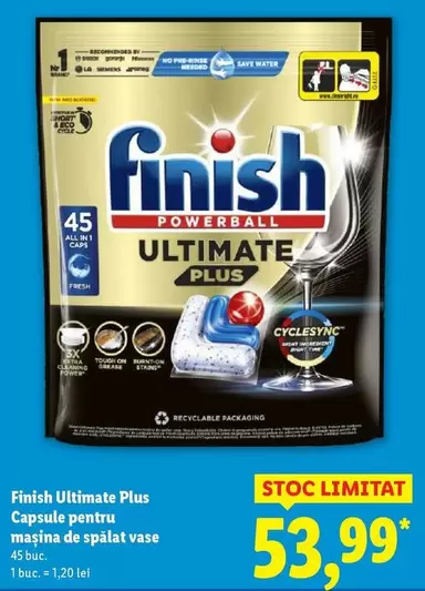 Ultimate Plus Capsule pentru maşina de spălat vase