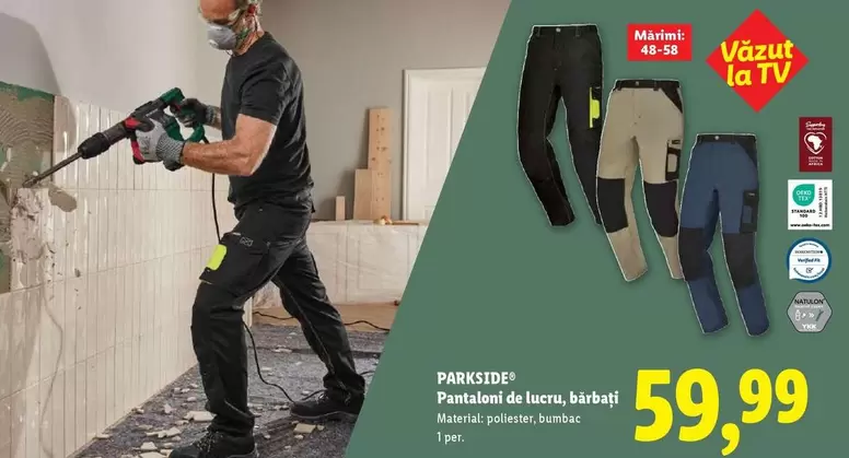 Pantaloni de lucru, bărbați