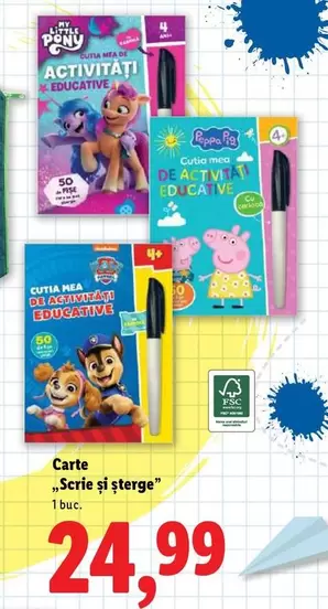 My Little Pony - Carte "Scrie şi şterge"