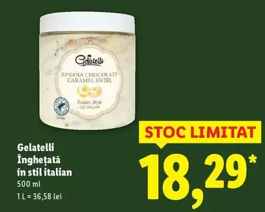 Inghețată în stil italian