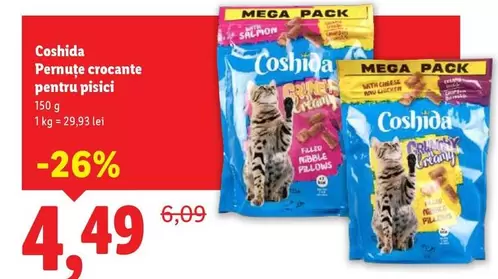 Pernute crocante pentru pisici