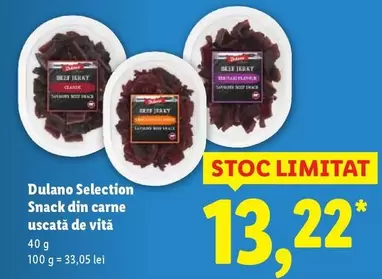 Snack din carne uscată de vită