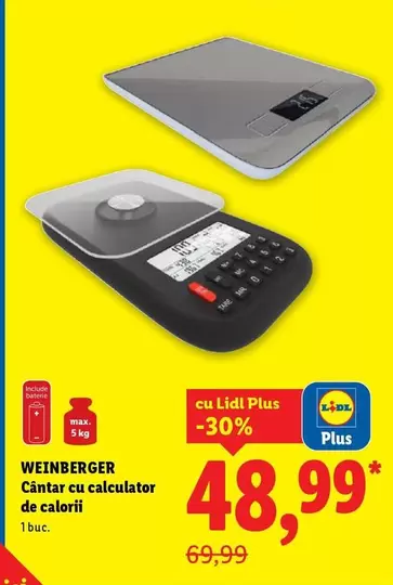 Cântar cu calculator de calorii