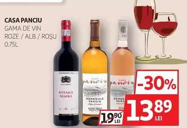GAMA DE VIN ROZE / ALB / ROȘU