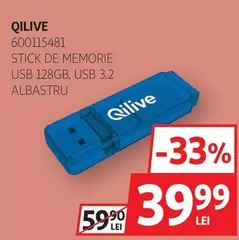 Qilive - STICK DE MEMORIE USB 128GB, USB 3.2