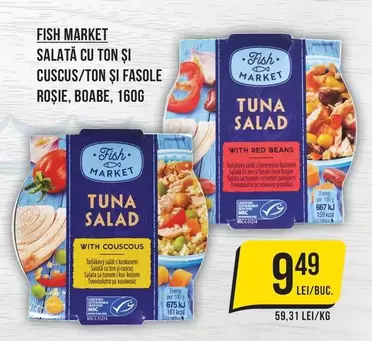 SALATĂ CU TON ȘI CUSCUS/TON ȘI FASOLE