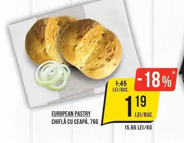EUROPEAN PASTRY CHIFLA CU CEAPA