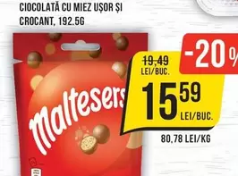CIOCOLATĂ CU MIEZ UŞOR ȘI CROCANT