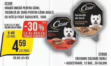 HRANA UMEDA PENTRU CÂINI, TOCANIŢĂ DE TARA/PENTRU CÂINI ADULTI. CU VITĂ ȘI FICAT SUCULENTE