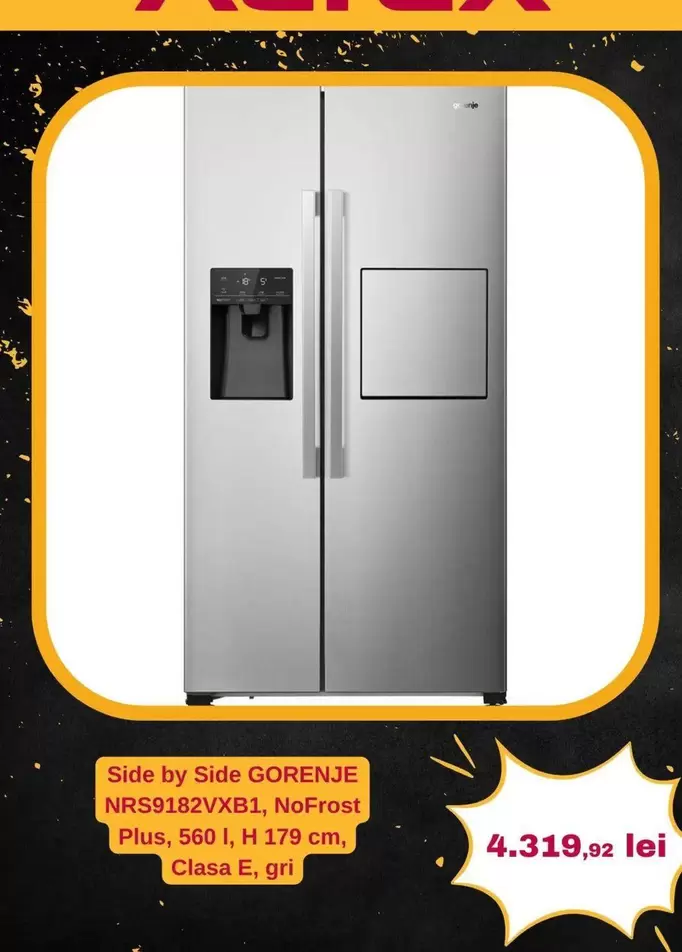 NRS9182VXB1, NoFrost Plus, 560 I, H 179 cm, Clasa E, gri