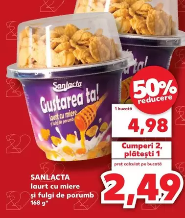 laurt cu miere și fulgi de porumb