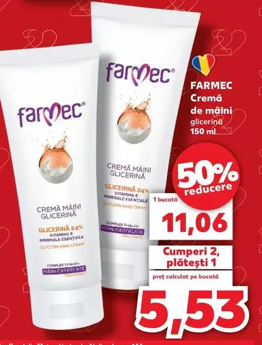 Crema de maini glicerina