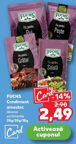 Condiment amestec
