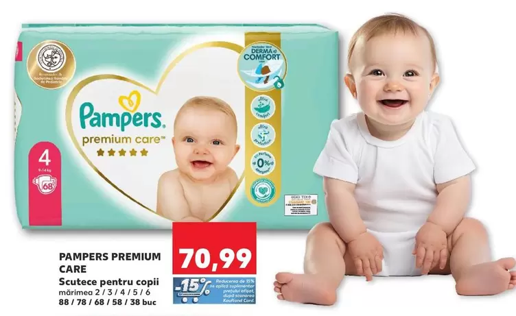 Pampers - CARE Scutece pentru copil 2/3/4/5/6