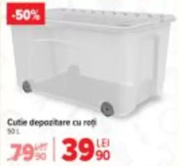 Cutie depozitare cu roti