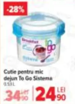 Cutie pentru mic dejun To Go