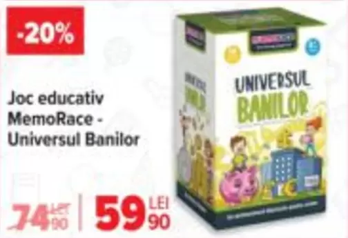 Joc educativ MemoRace - Universul Banilor