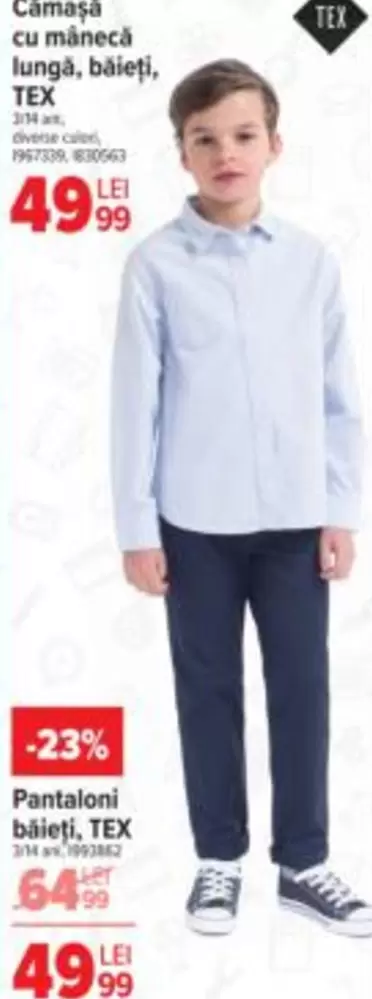 Camaşa cu mânecă lungă, băieți, Pantaloni băieți