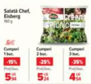Salată Chef, Eisberg