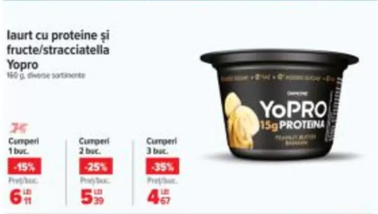 laurt cu proteine şi fructe/stracciatella