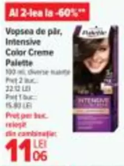 Vopsea de pår, Intensive Color Creme Palette