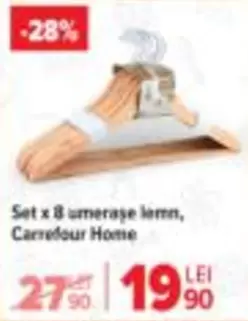 Set x 8 umerase lemn