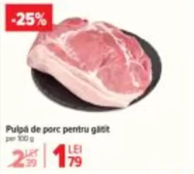 Pulpă de porc pentru gătit