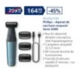Philips - Aparat de ras/tuns corporal Seria 3000
