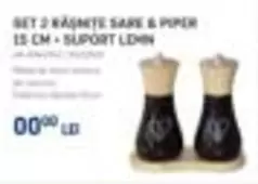 SET 2 RASNITE SARE & PIPER 15 CM + SUPORT LEMN