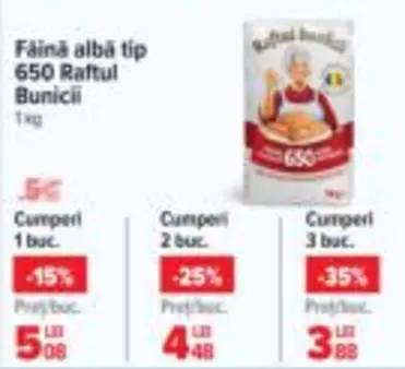 Faină albă tip 650 Raftul Bunicii