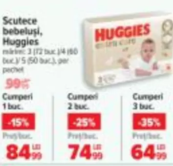 Huggies - Scutece bebeluşi