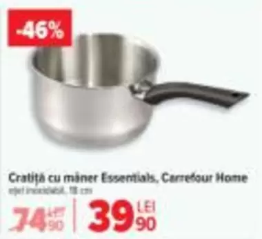 Cratiță cu mâner Essentials, Carrefour Home