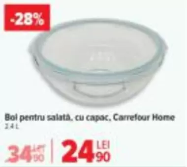 Boi pentru salată, cu capac