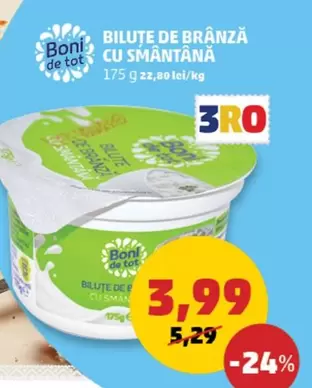 BILUTE DE BRÂNZĂ CU SMÂNTÂNĂ