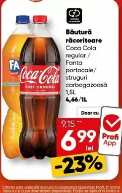 Coca Cola -  regular/ Fanta portocale/ struguri