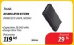 ACME ALIM EXTEM PWR ECO 10.000, NEGRU