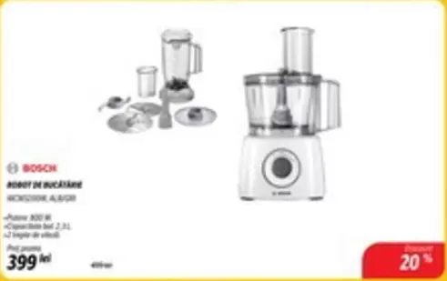 Bosch - ROBOT DE BUCĂTĂRIE MCM3200W ALB/GRI