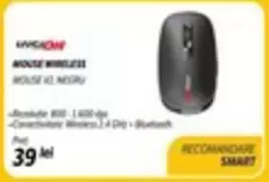 MOUSE WIRELESS MOUSE K2 NEGRU