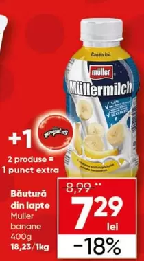 Băutură din lapte banane
