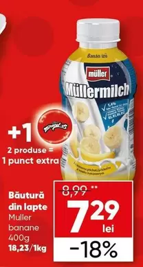 Băutură din lapte banane