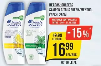ŞAMPON CITRUS FRESH/MENTHOL FRESH
