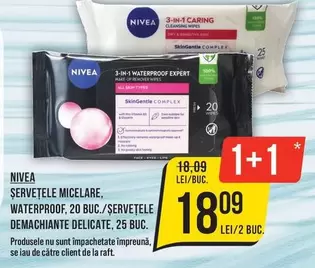 ŞERVEŢELE MICELARE, WATERPROOF, 20 BUC./ŞERVEŢELE DEMACHIANTE DELICATE, 25 BUC.