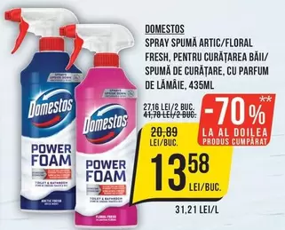 SPRAY SPUMA ARTIC/FLORAL FRESH, PENTRU CURĂŢAREA BAII/ SPUMĂ DE CURĂŢARE, CU PARFUM DE LAMAIE, 435ML