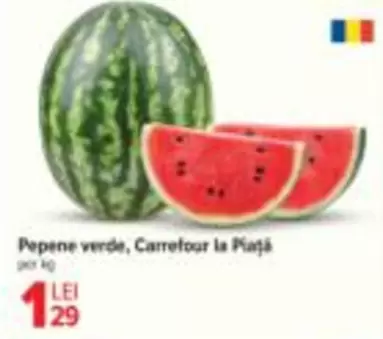 Pepene verde, Carrefour la Piață