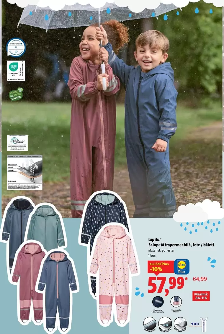 Tuulitakki/Imperméable, kevyt/ léger