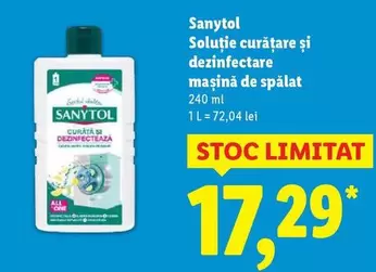 Soluție curățare și dezinfectare maşină de spălat