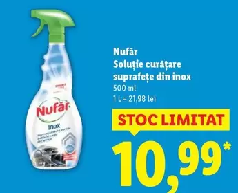 Soluție curățare suprafeţe din inox
