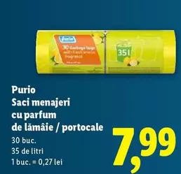 Saci menajeri cu parfum de lămâie / portocale